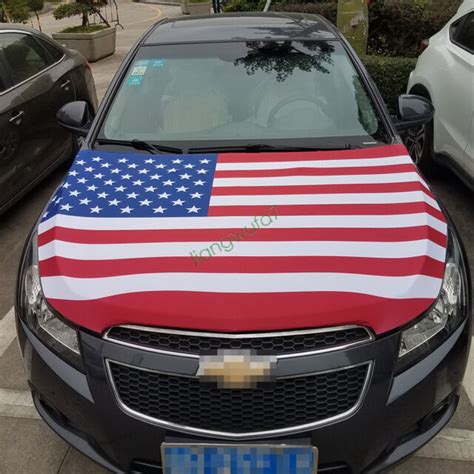 american flag hood cover